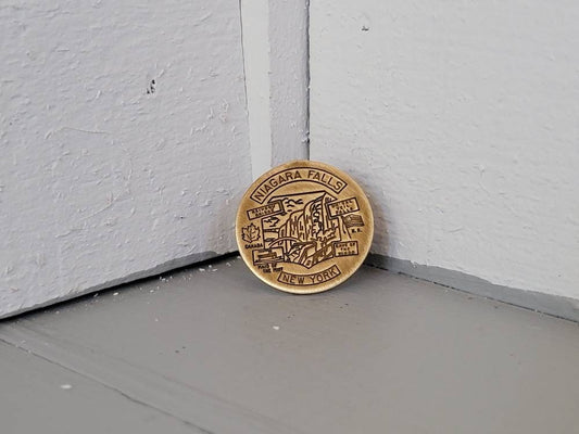 Recycled Brass Patina Keychain Pendant Ring Copper Band Hand Fabricated Women's Size 6.5 Gumball Machine Project